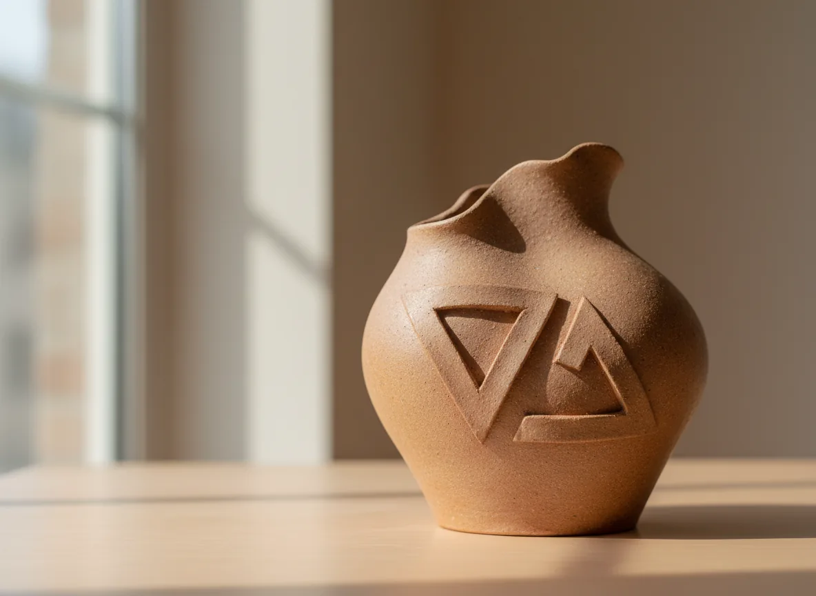 AI-generated illustration of Hand-thrown ceramics